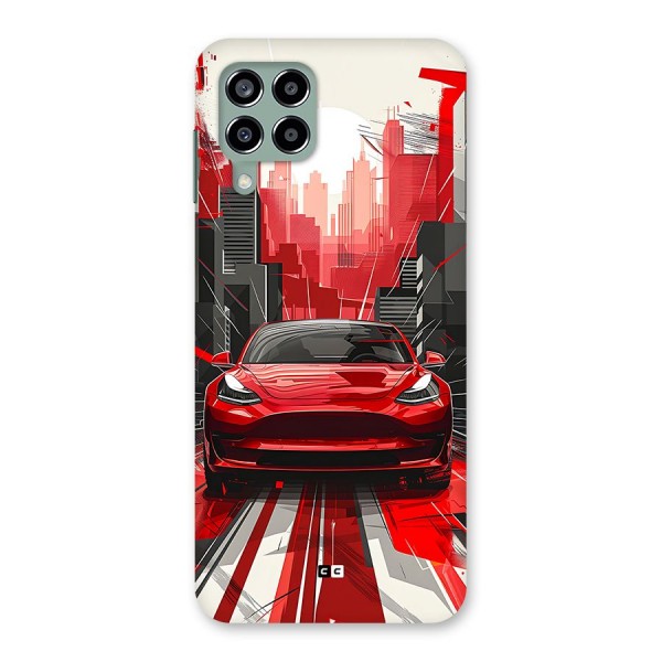 Red And Black Car Back Case for Galaxy M33