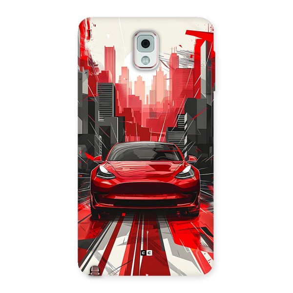 Red And Black Car Back Case for Galaxy Note 3