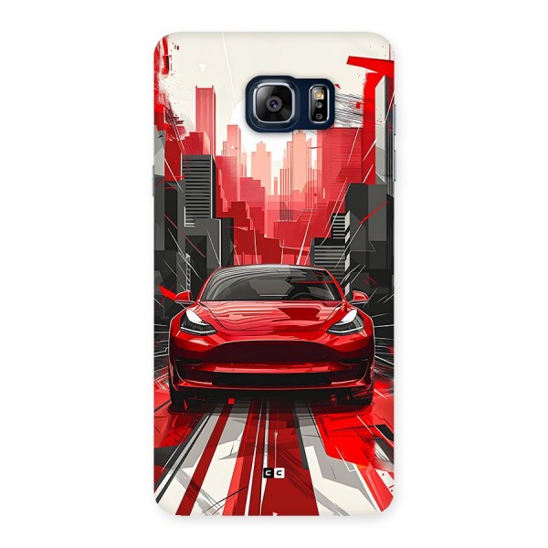 Red And Black Car Back Case for Galaxy Note 5