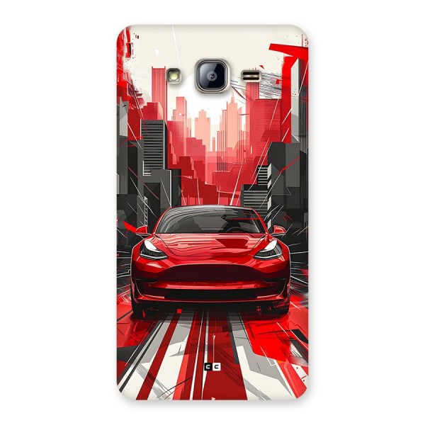 Red And Black Car Back Case for Galaxy On5