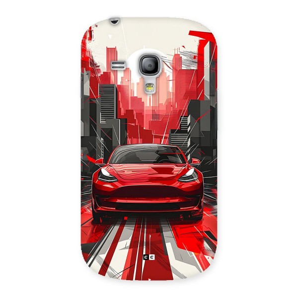 Red And Black Car Back Case for Galaxy S3 Mini