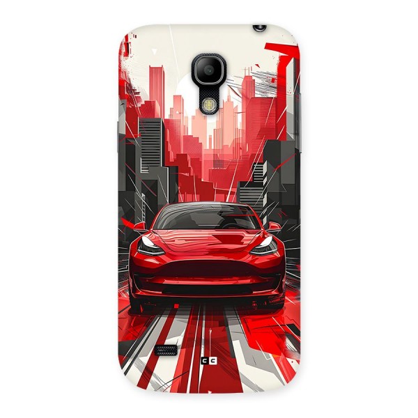 Red And Black Car Back Case for Galaxy S4 Mini