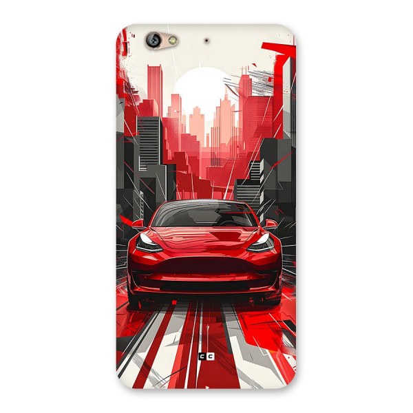 Red And Black Car Back Case for Gionee S6