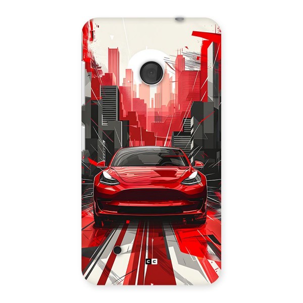 Red And Black Car Back Case for Lumia 530