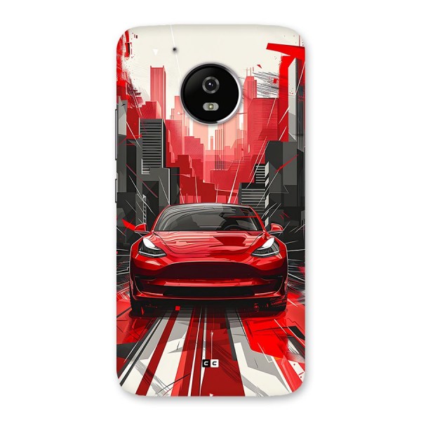 Red And Black Car Back Case for Moto G5