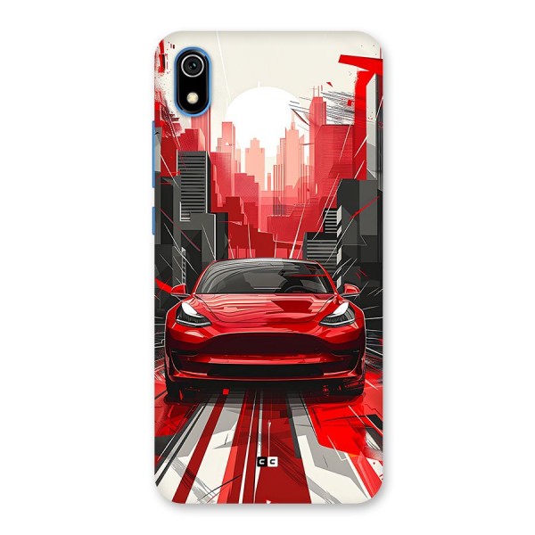 Red And Black Car Back Case for Redmi 7A