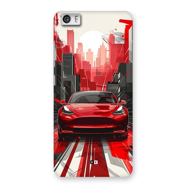 Red And Black Car Back Case for Redmi Mi 5