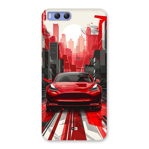 Red And Black Car Back Case for Xiaomi Mi 6