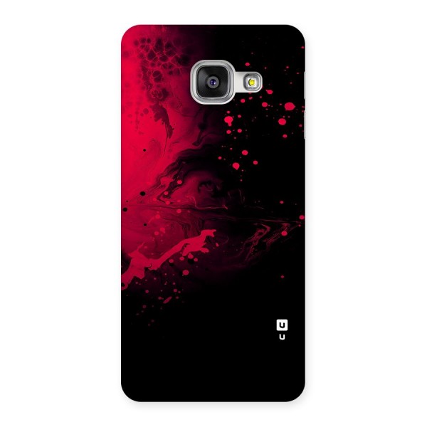 Red Black Splash Art Back Case for Galaxy A3 (2016)