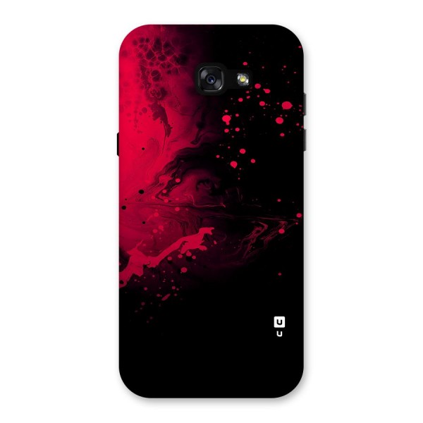 Red Black Splash Art Back Case for Galaxy A7 (2017)