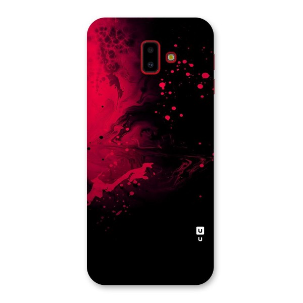 Red Black Splash Art Back Case for Galaxy J6 Plus