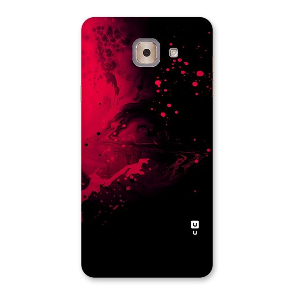 Red Black Splash Art Back Case for Galaxy J7 Max