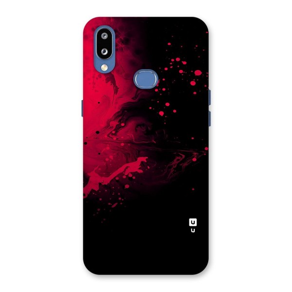 Red Black Splash Art Back Case for Galaxy M01s