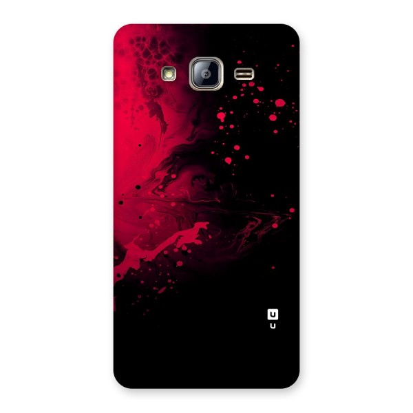 Red Black Splash Art Back Case for Galaxy On5