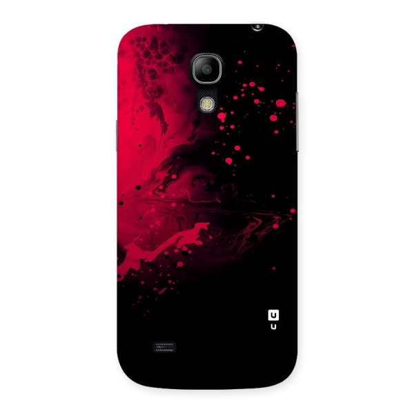 Red Black Splash Art Back Case for Galaxy S4 Mini