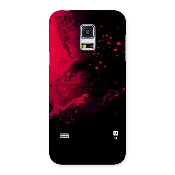 Red Black Splash Art Back Case for Galaxy S5 Mini