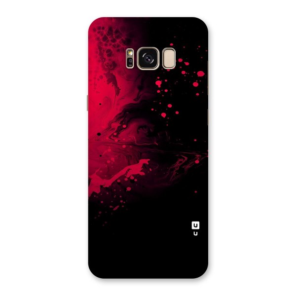 Red Black Splash Art Back Case for Galaxy S8 Plus