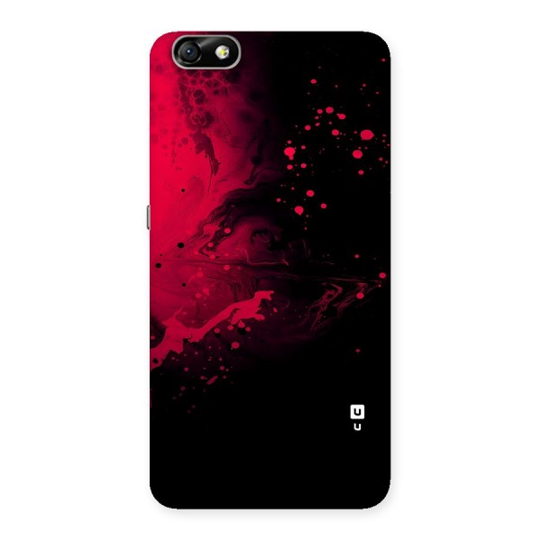 Red Black Splash Art Back Case for Honor 4X