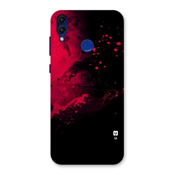 Red Black Splash Art Back Case for Honor 8C