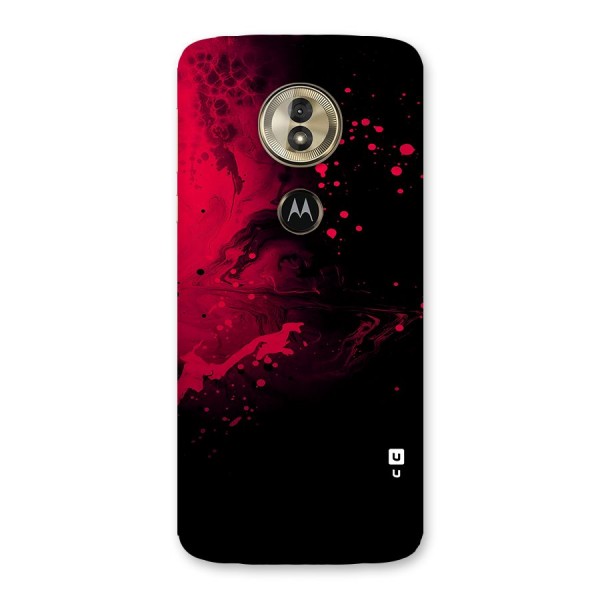 Red Black Splash Art Back Case for Moto G6 Play