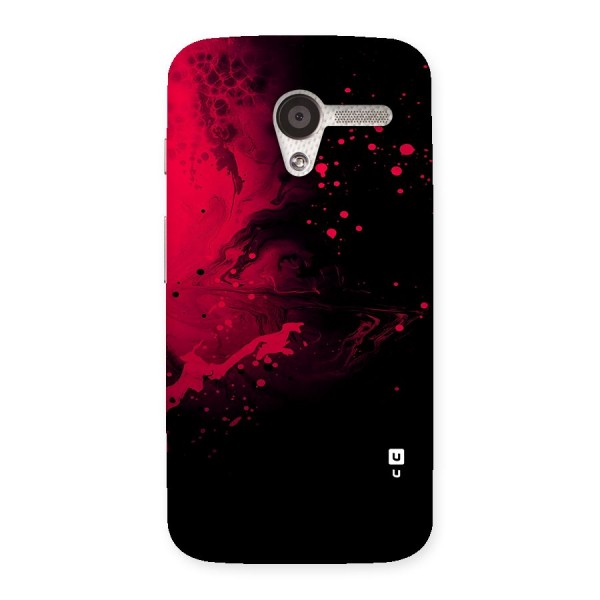 Red Black Splash Art Back Case for Moto X