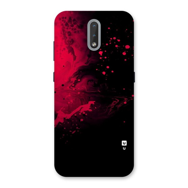 Red Black Splash Art Back Case for Nokia 2.3