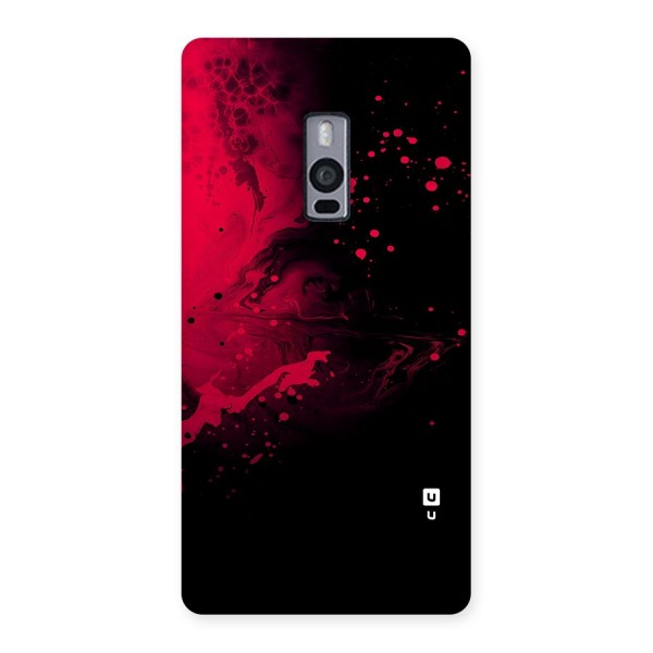 Red Black Splash Art Back Case for OnePlus 2