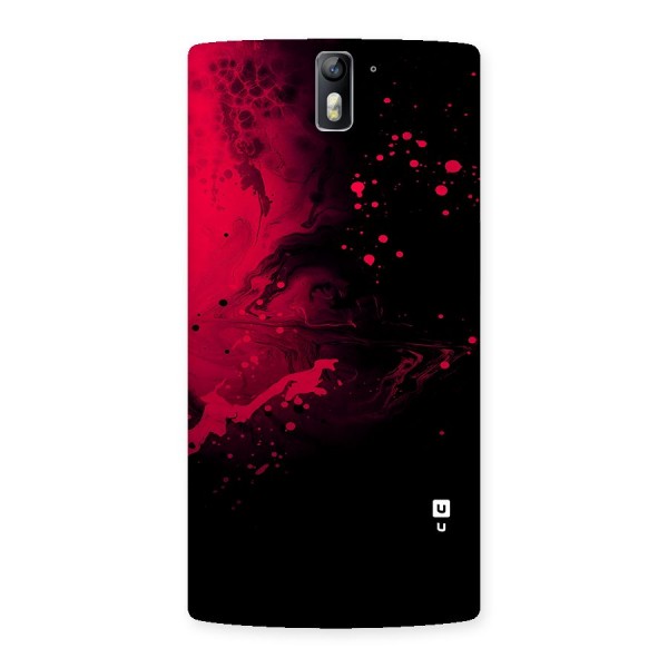 Red Black Splash Art Back Case for OnePlus One