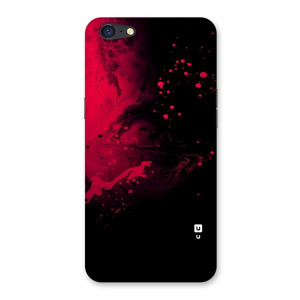 Red Black Splash Art Back Case for Oppo A71