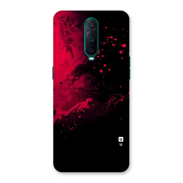 Red Black Splash Art Back Case for Oppo R17 Pro