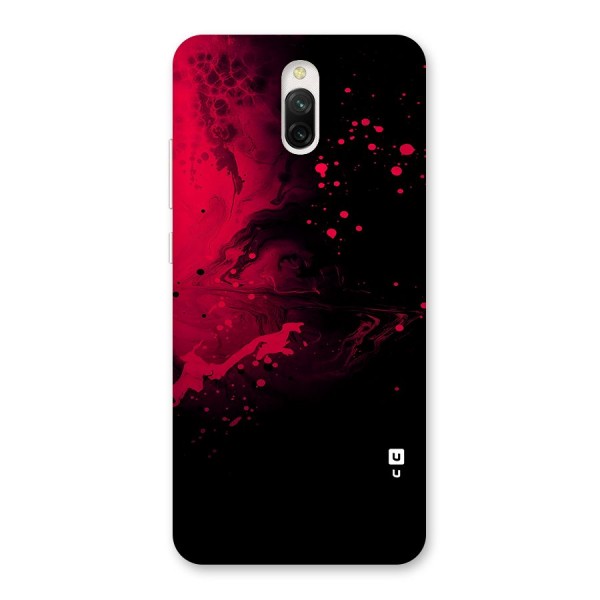 Red Black Splash Art Back Case for Redmi 8A Dual