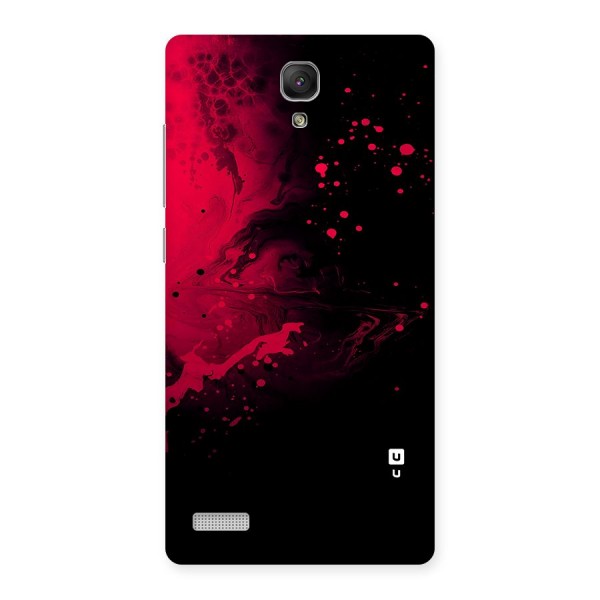 Red Black Splash Art Back Case for Redmi Note