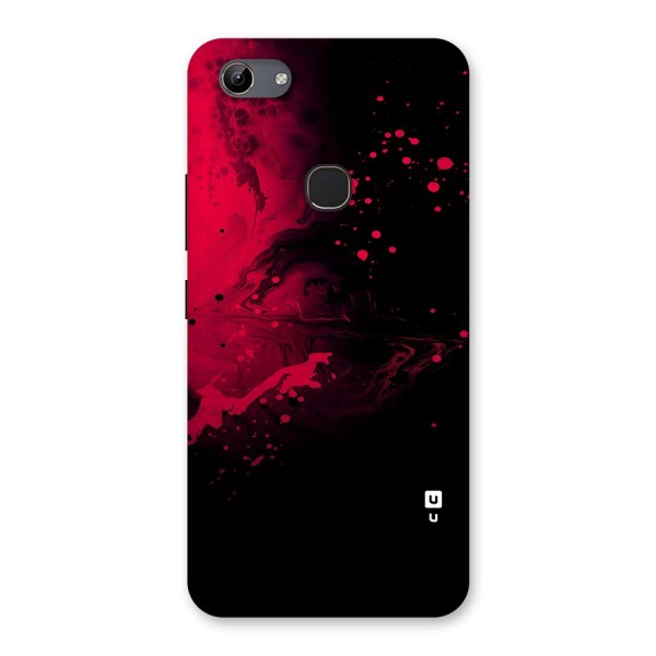 Red Black Splash Art Back Case for Vivo Y81