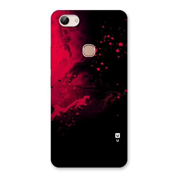 Red Black Splash Art Back Case for Vivo Y83