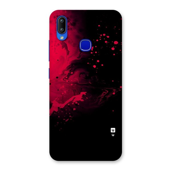 Red Black Splash Art Back Case for Vivo Y91