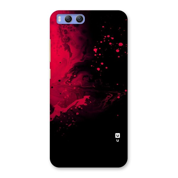 Red Black Splash Art Back Case for Xiaomi Mi 6
