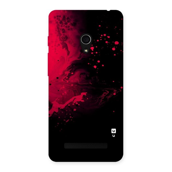 Red Black Splash Art Back Case for Zenfone 5