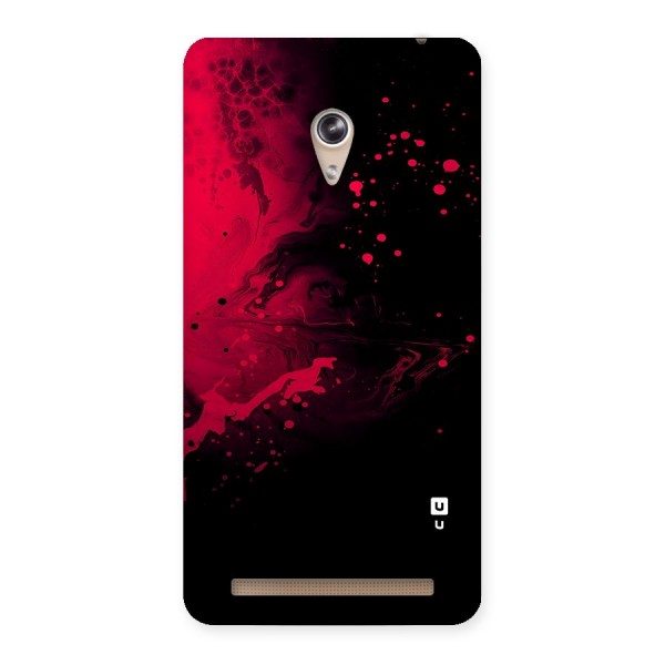 Red Black Splash Art Back Case for Zenfone 6