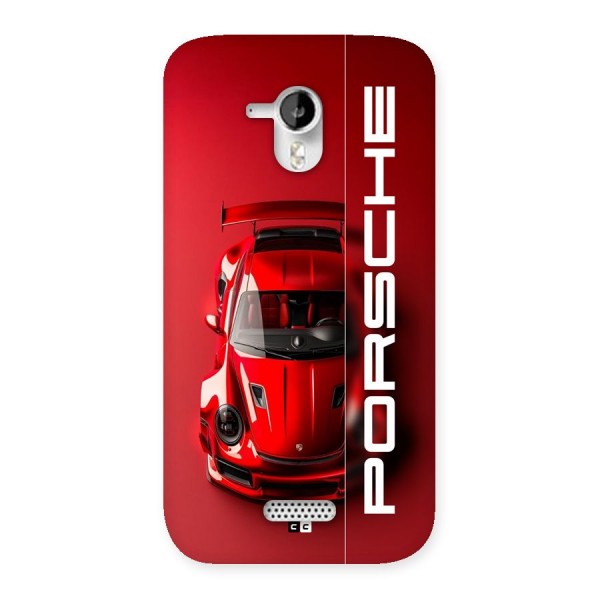 Red Porsche Back Case for Canvas HD A116