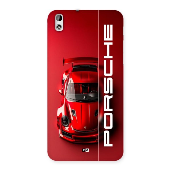 Red Porsche Back Case for Desire 816