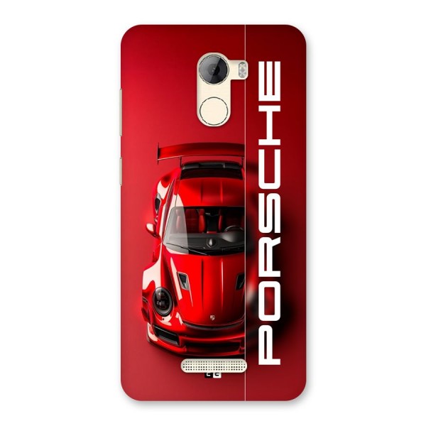 Red Porsche Back Case for Gionee A1 LIte