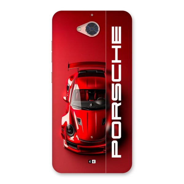 Red Porsche Back Case for Gionee S6 Pro