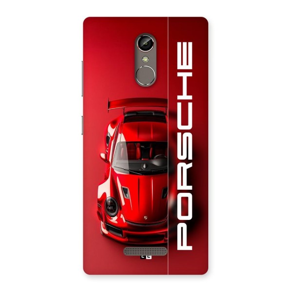 Red Porsche Back Case for Gionee S6s