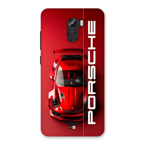 Red Porsche Back Case for Gionee X1