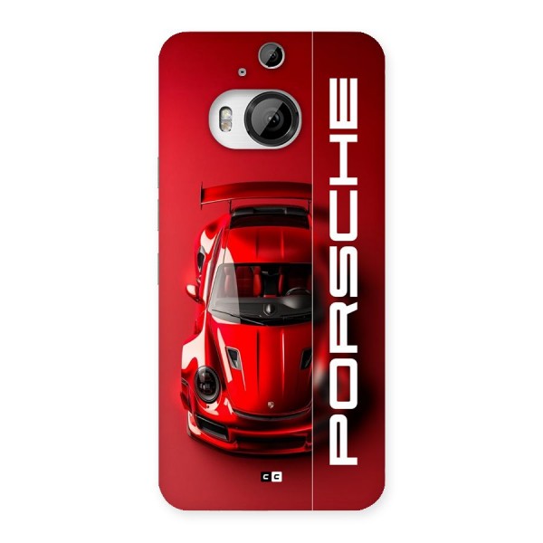 Red Porsche Back Case for HTC One M9 Plus