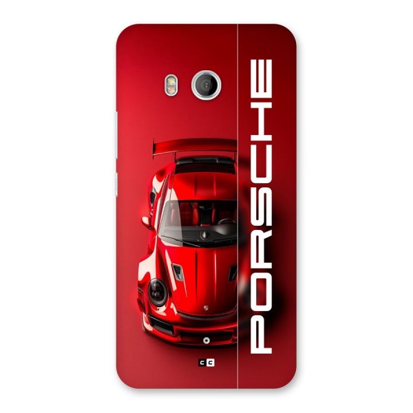 Red Porsche Back Case for HTC U11