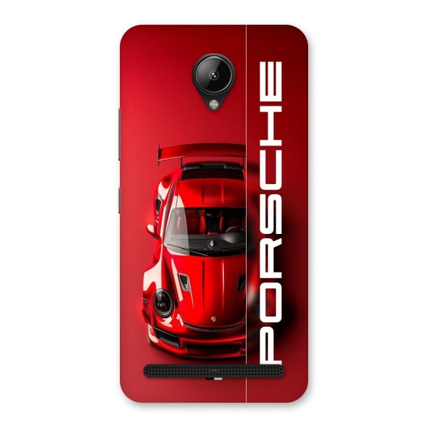 Red Porsche Back Case for Lenovo C2