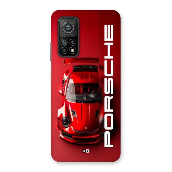 Red Porsche Back Case for Mi 10T 5G