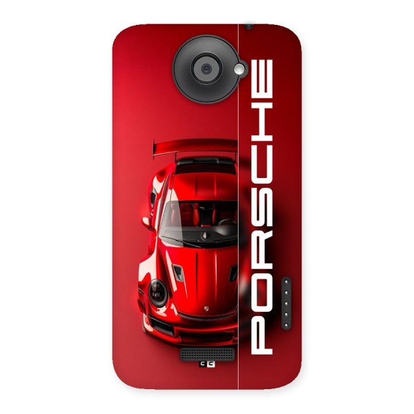 Red Porsche Back Case for One X