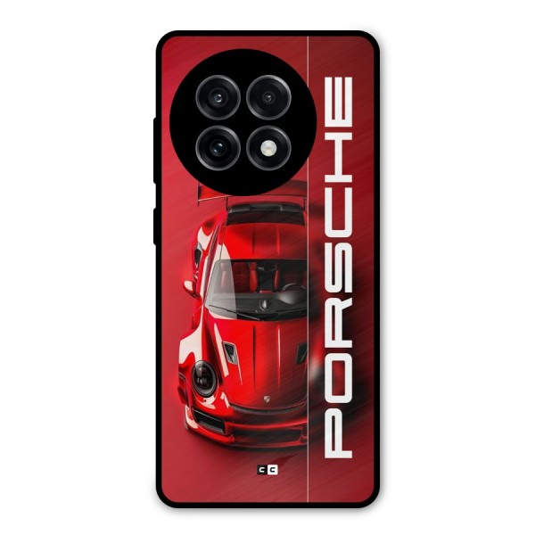 Red Porsche Metal Back Case for OnePlus 13R